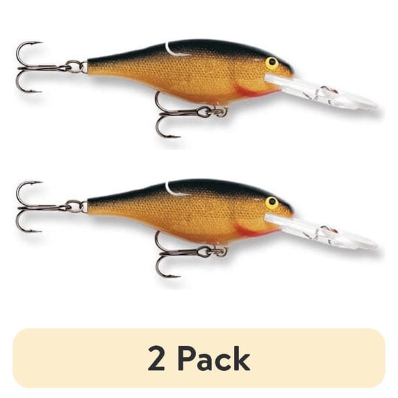 (2 pack) Rapala Shad Rap Crankbait 05 Gold