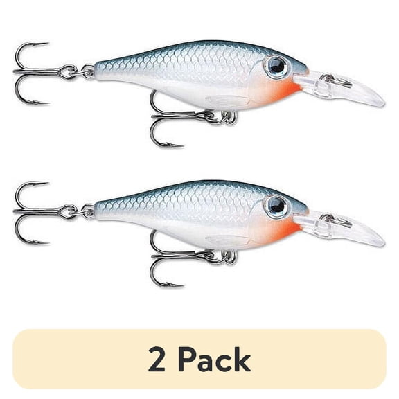 (2 pack) Rapala Ultra Light Shad 04 Crankbait Fishing Lure 1.5" 1/8oz Shad