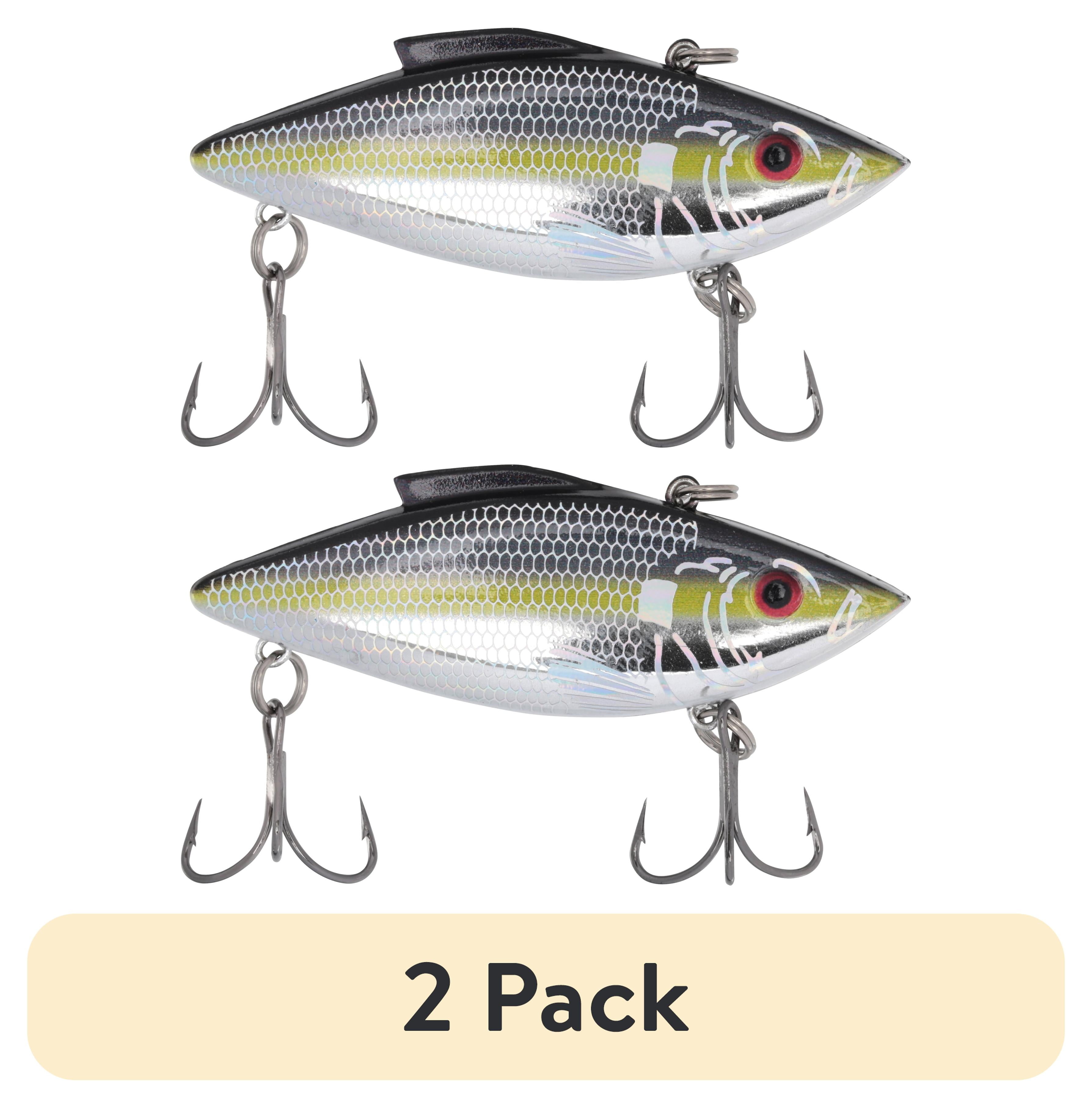 (2 pack) Rat-L-Trap Liv-N-Chrome Fishing Lure 3'' 1/2 oz. - SilverChrome