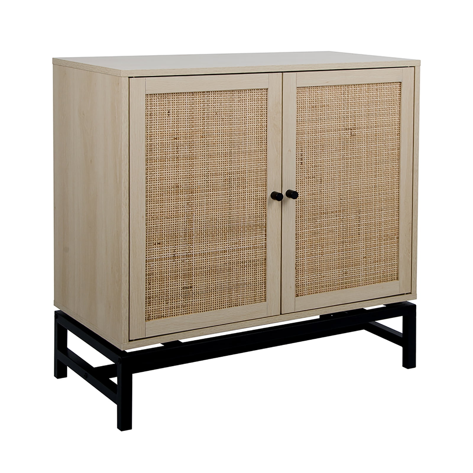 2 pack Rattan Buffet Set of 2, Vine Rattan Storage
