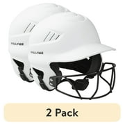 (2 pack) Rawlings Coolflo Fastpitch Softball Helmet with Face Guard, Matte White