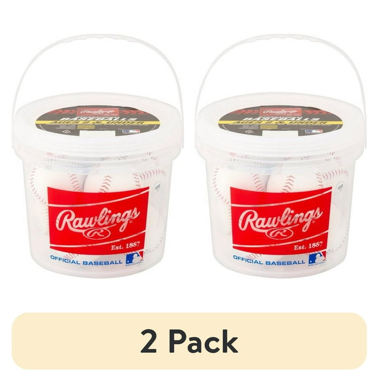 Rawlings 8 Count Official League Youth Baseballs in Bucket for