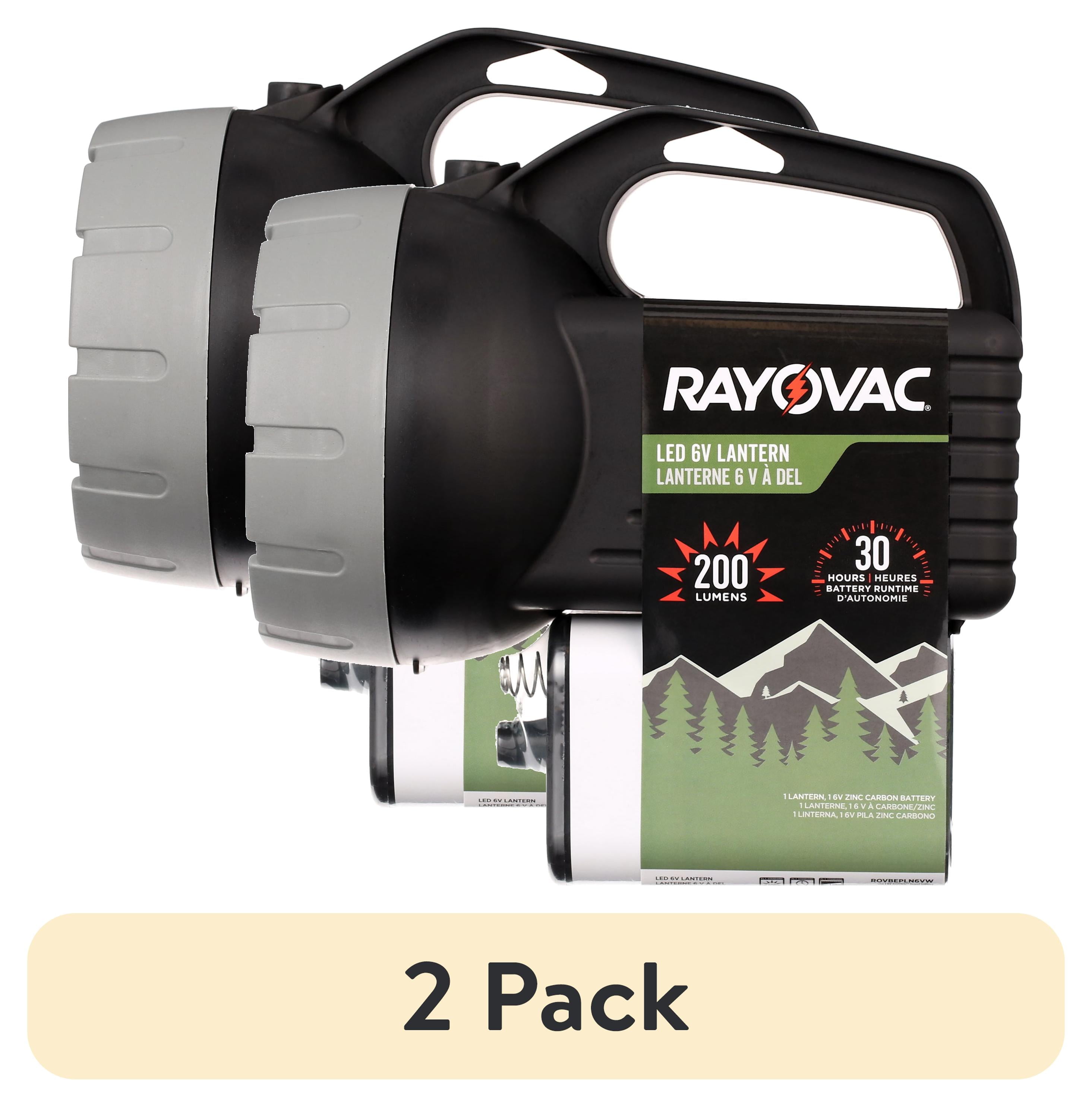 (2 pack) Rayovac Brite Essentials Floating Lantern, 6V Battery Included, 200 Lumens