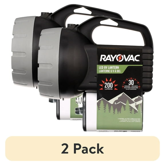 (2 pack) Rayovac Brite Essentials Floating Lantern, 6V Battery Included, 200 Lumens