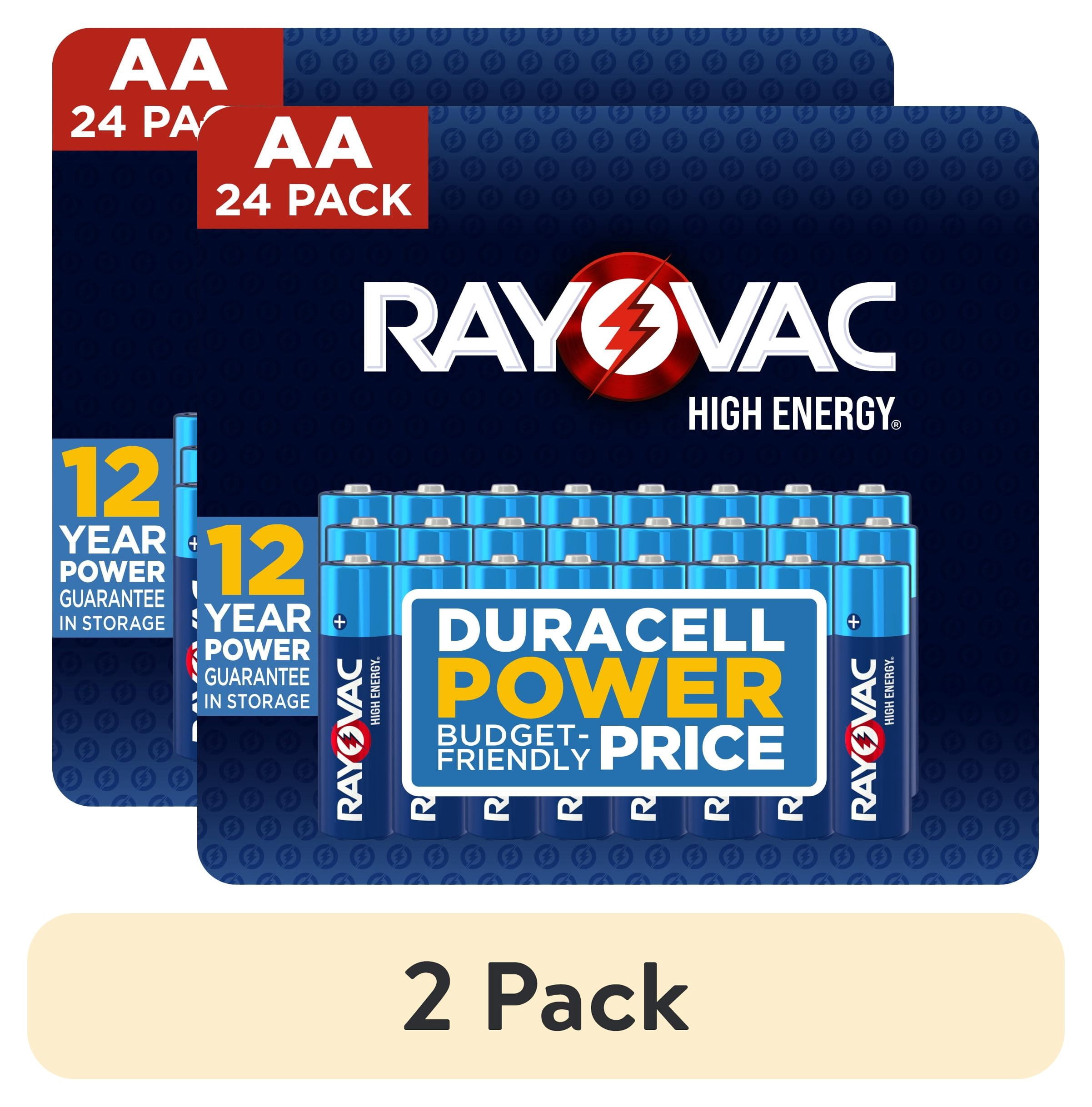 (2 pack) Rayovac High Energy AA Batteries (24 Pack), Double A Batteries
