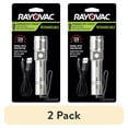 thumbnail image 1 of (2 pack) Rayovac Metal Rechargeable LED Flashlight with USB Charging Cable, 300 Lumens, 18650 battery, 1 of 10