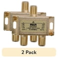 thumbnail image 1 of (2 pack) Audiovox 2-Way RCA Digital Plus Signal Splitter - 2-way - 2.4GHz, 1 of 3