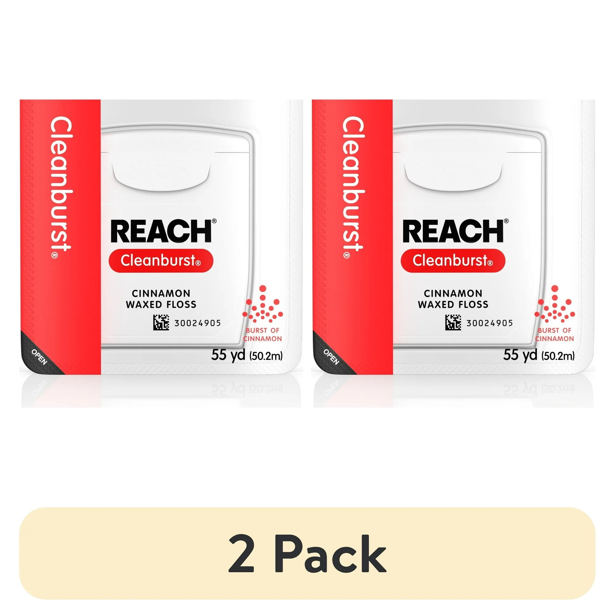 (2 pack) Reach Cinnamon Dental Floss, 55 yds