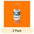 thumbnail image 1 of (2 pack) Real Orange, Rust-Oleum American Accents 2X Ultra Cover Gloss Spray Paint-327873, 12 oz, 1 of 11