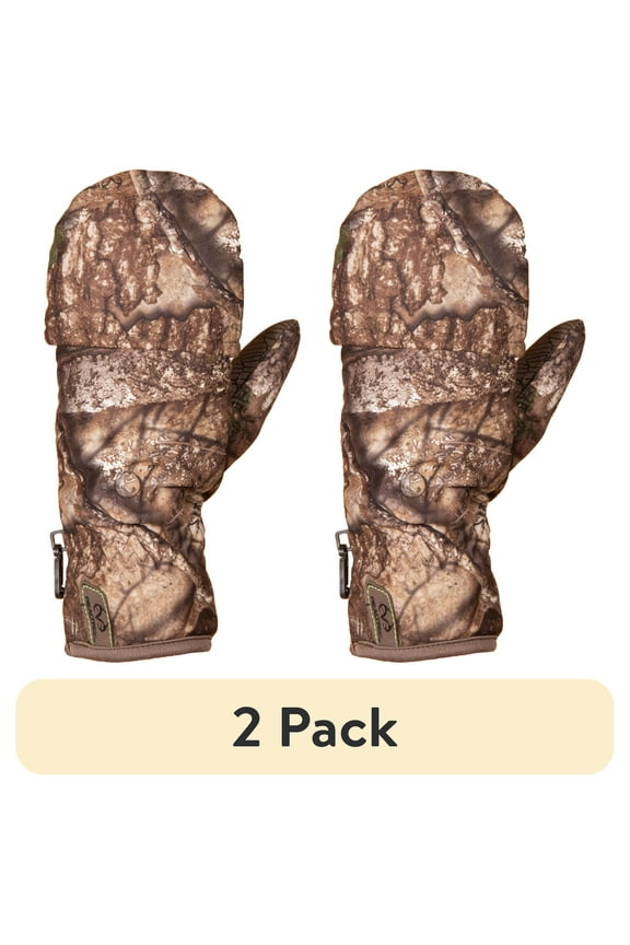(2 pack) Realtree APX Youth Pop-Top Hunting Gloves, Unisex
