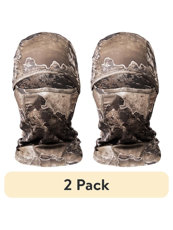 (2 pack) Realtree Excape Lightweight Hunting Facemask Balaclava, Adult