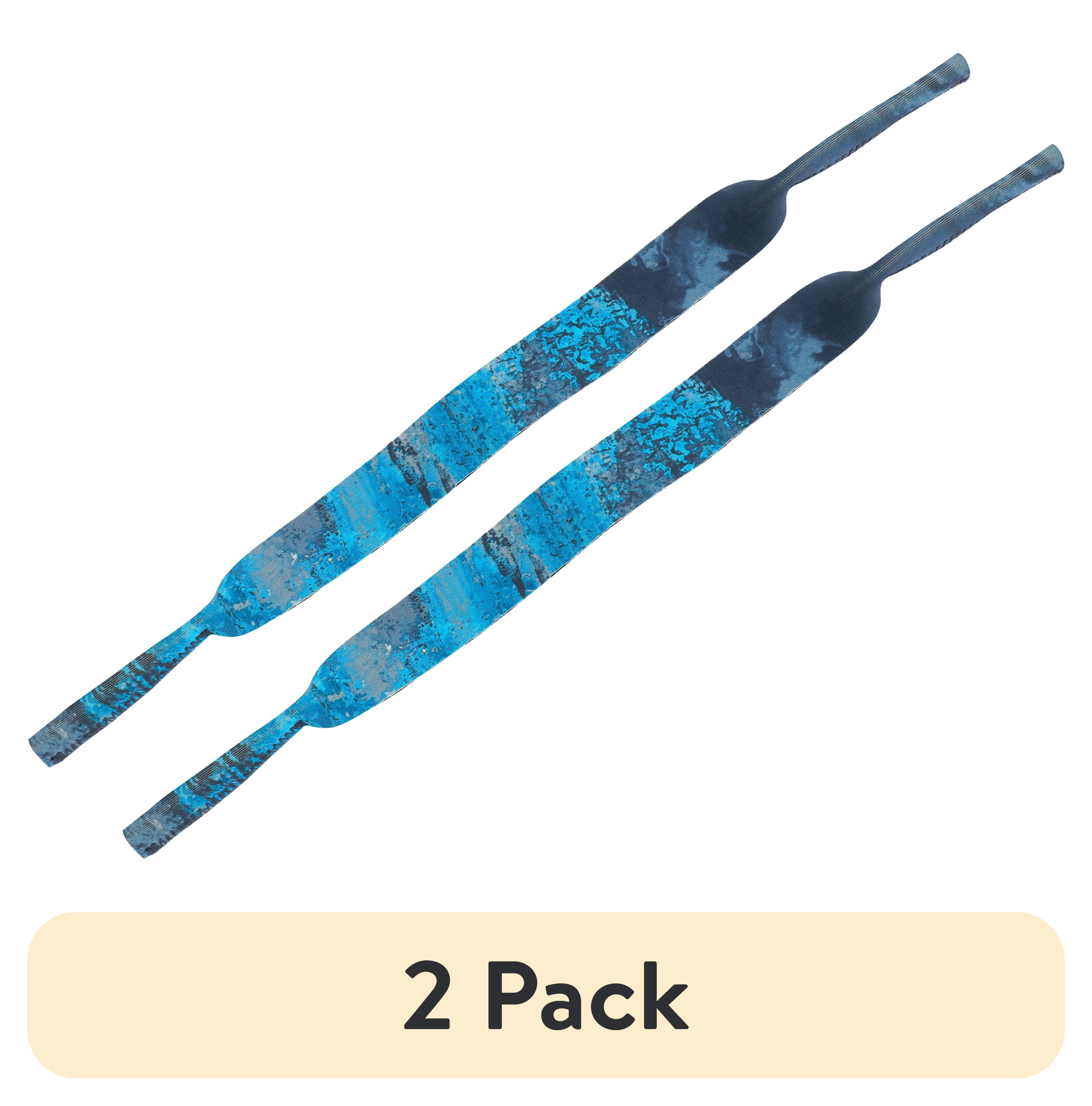 (2 pack) Realtree Fishing Neoprene Secure Sunglasses Retainer Blue