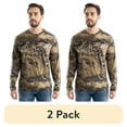 thumbnail image 1 of (2 pack) Realtree Men's Long Sleeve Scent Control Hunting Camouflage T-Shirt, size S-3XL, 1 of 14