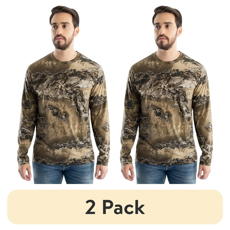 2 pack) Realtree Men's Long Sleeve Scent Control Hunting
