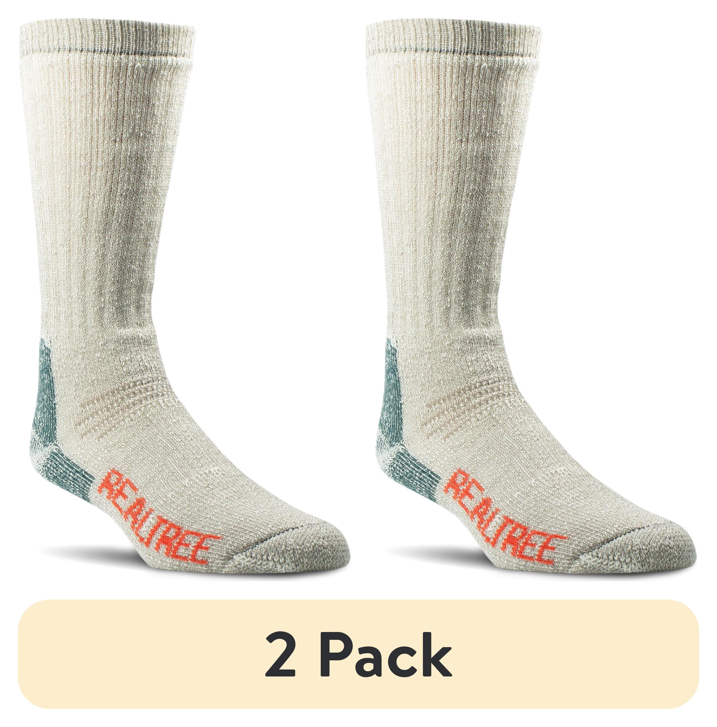 (1 pack) Realtree® Men's Merino Wool Heavy Weight Crew Sock (Taupe, Size XL)