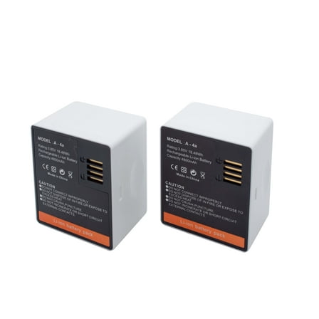 2 pack Rechargeable Battery Compatible with Arlo Pro 3/Pro 4/Ultra/Ultra 2 Camera,Model A-4A