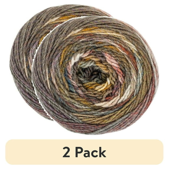 (2 pack) Red Heart Roll With It Melange Yarn-Theater