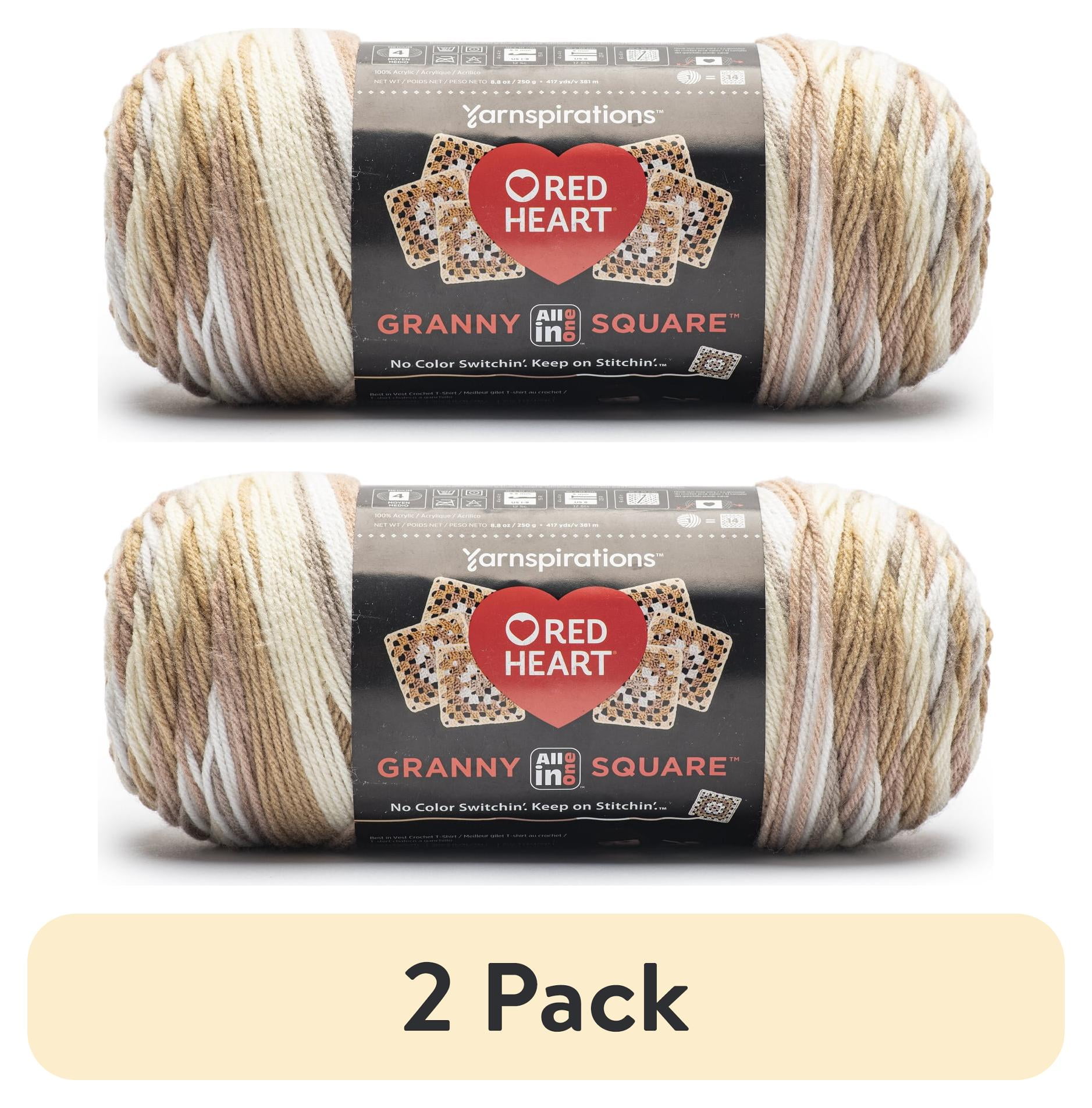 Red Heart Unforgettable Garn - 3 Packungen à 100g, Acryl, Stärke 4, 270m, Für Stricken & Häkeln, Maschinenwaschbar