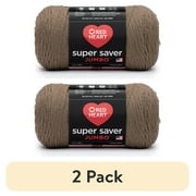 (2 pack) Red Heart® Super Saver® Jumbo #4 Medium Acrylic Yarn, Cafe Latte 14oz/396g, 744 Yards