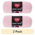 thumbnail image 1 of (2 pack) Red Heart® Super Saver™ #4 Worsted Acrylic Yarn, Lightraspberry 7oz/198g 364yd, 1 of 5