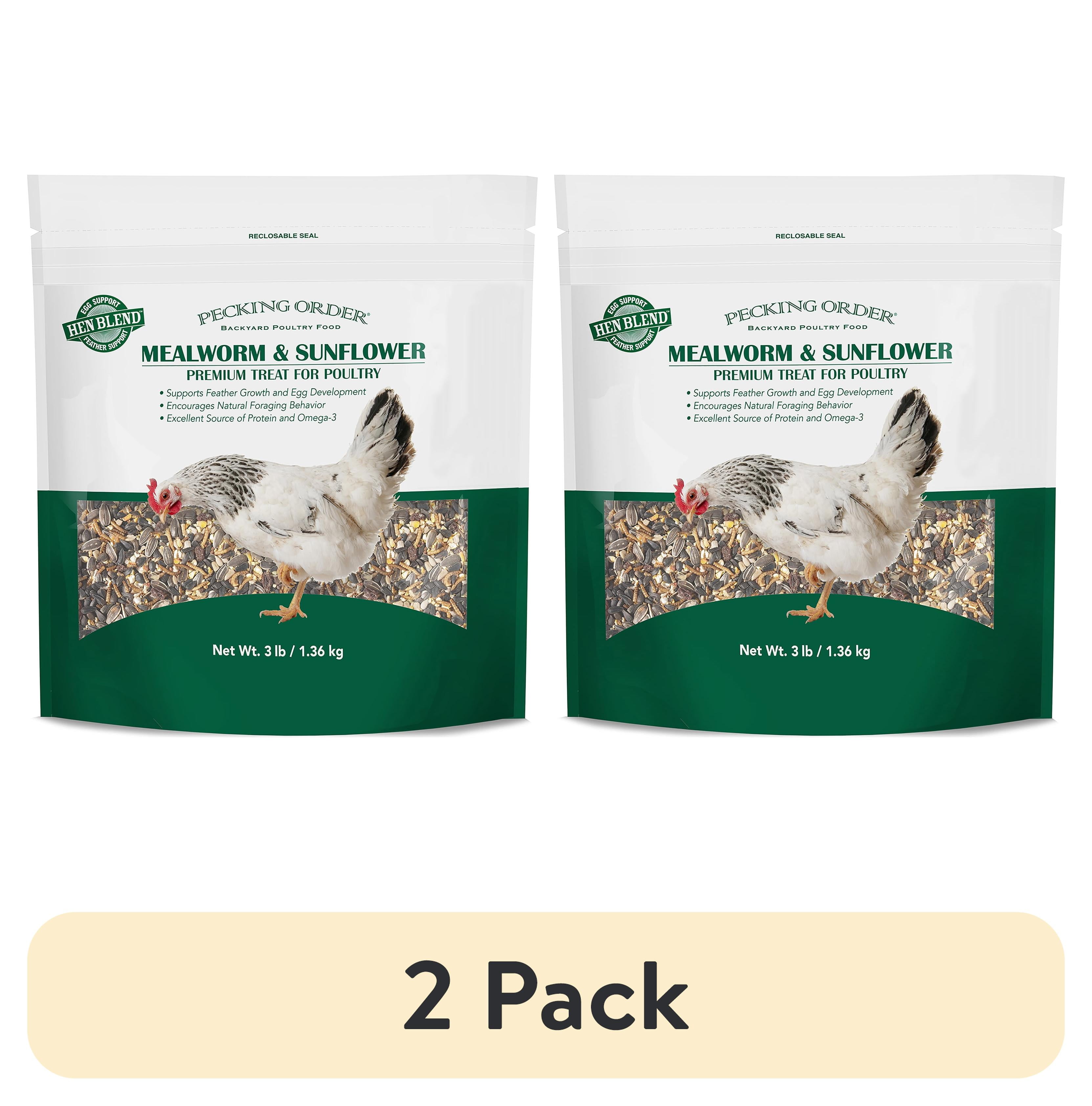 (2 pack) Red River Commodities Pecking Order Mealworm & Sunflower ...