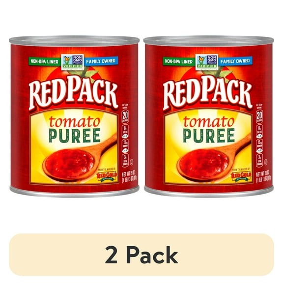 (2 pack) Redpack Tomato Puree, 29 oz Can