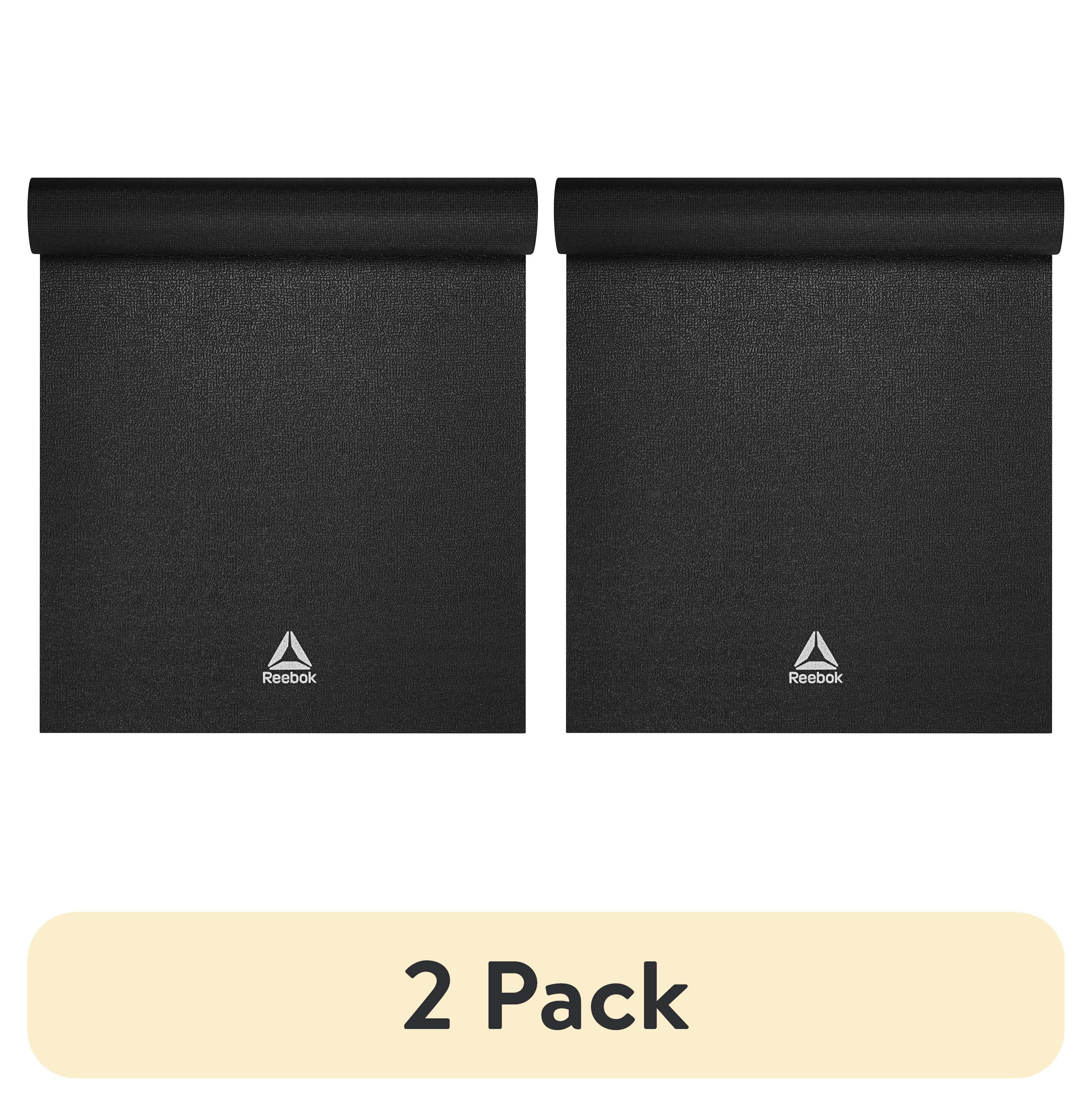 (2 pack) Reebok Delta 5mm Pro Hd Fitness Mat, Ultra-Dense, Black