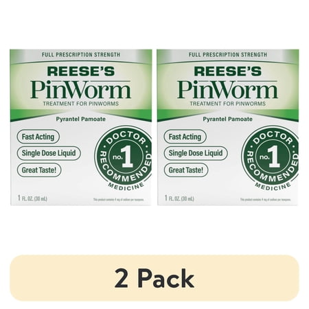 (2 pack) Reese's Pinworm Medicine 1 oz
