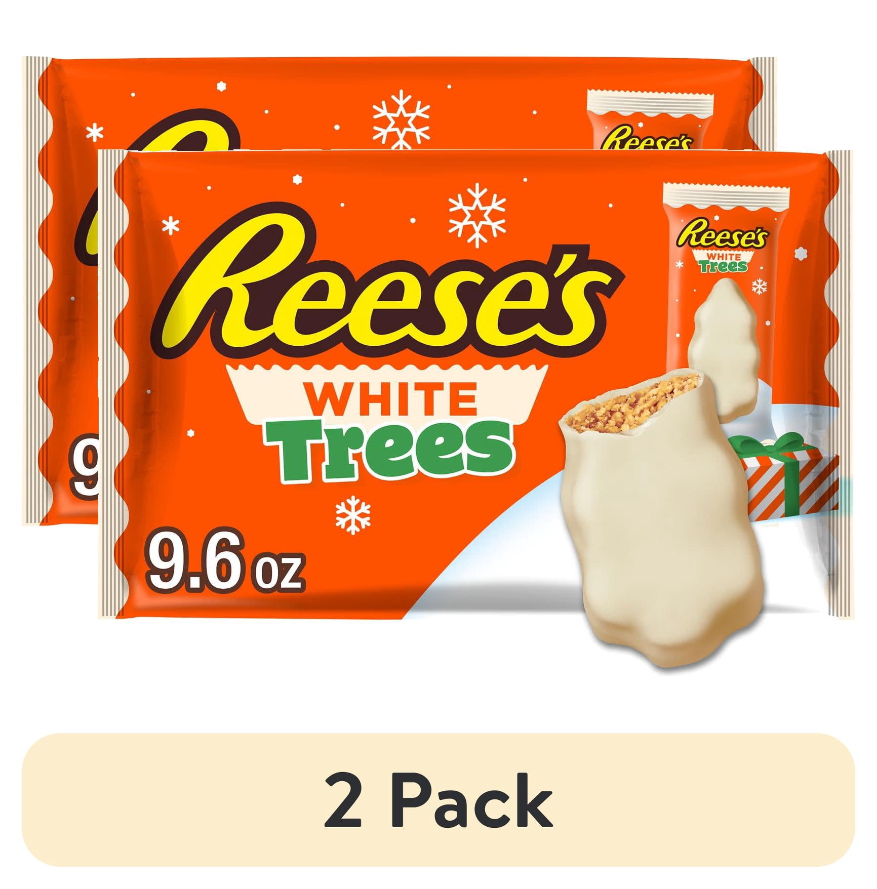 (2 pack) REESE'S White Creme Snack Size Peanut Butter Trees, Christmas ...
