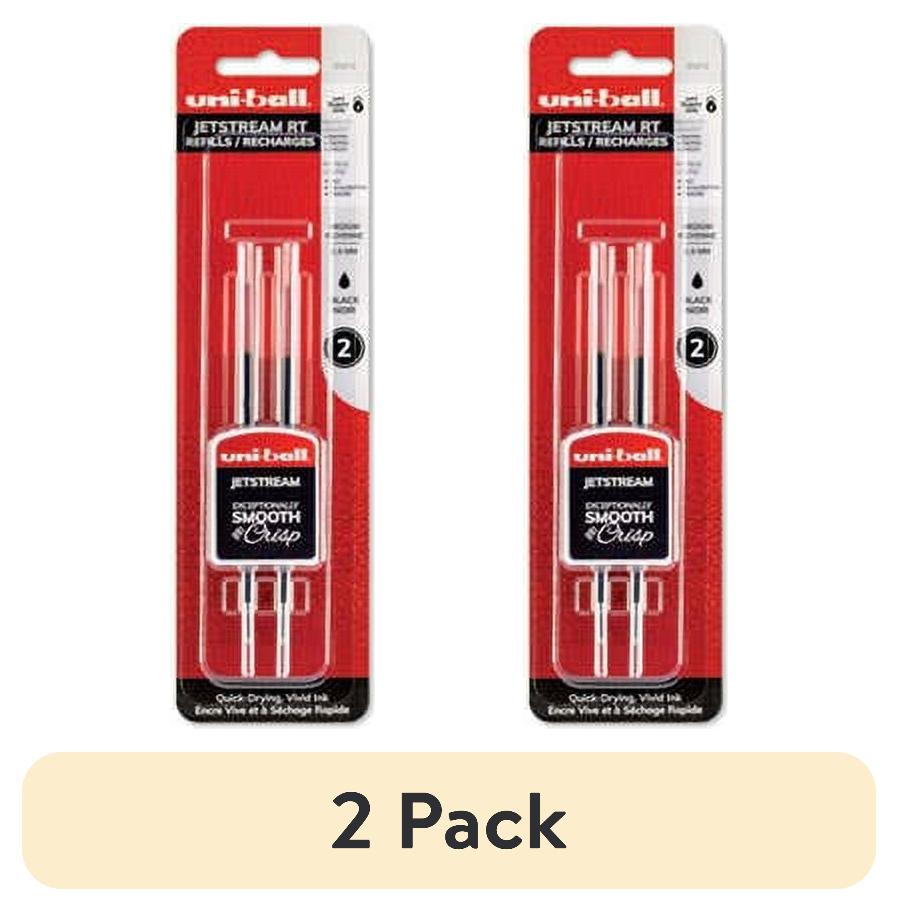 Jetstream Quick Drying Ink (2 pack) Refill For Jetstream Rt Pens, Bold Point, Black Ink, 2/Pack ...