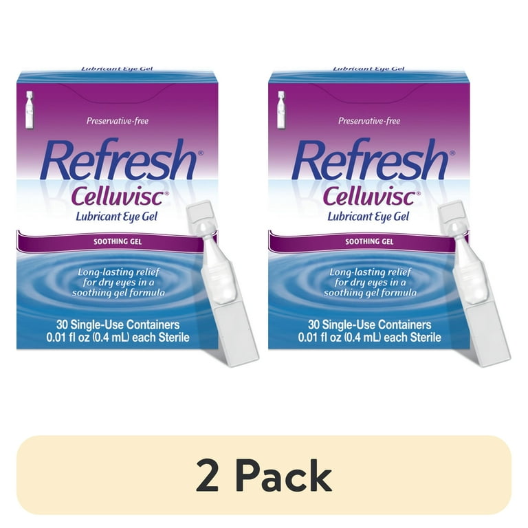 Refresh Celluvisc Eye Soothing Drops Long Lasting Relief 30 ct 2 Pack