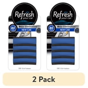 (2 pack) Refresh Your Car! Contour Vent Stick Car Air Freshener - 4 Count (New Car Scent)