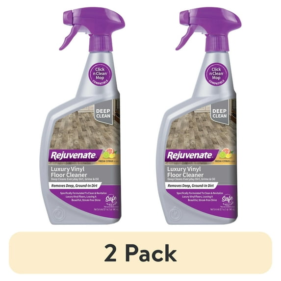 (2 pack) Rejuvenate Luxury Vinyl Floor Cleaner, 32 Ounces
