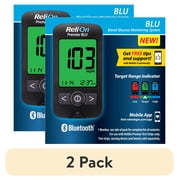 2 pack ReliOn Premier BLU Blood Glucose Monitoring System