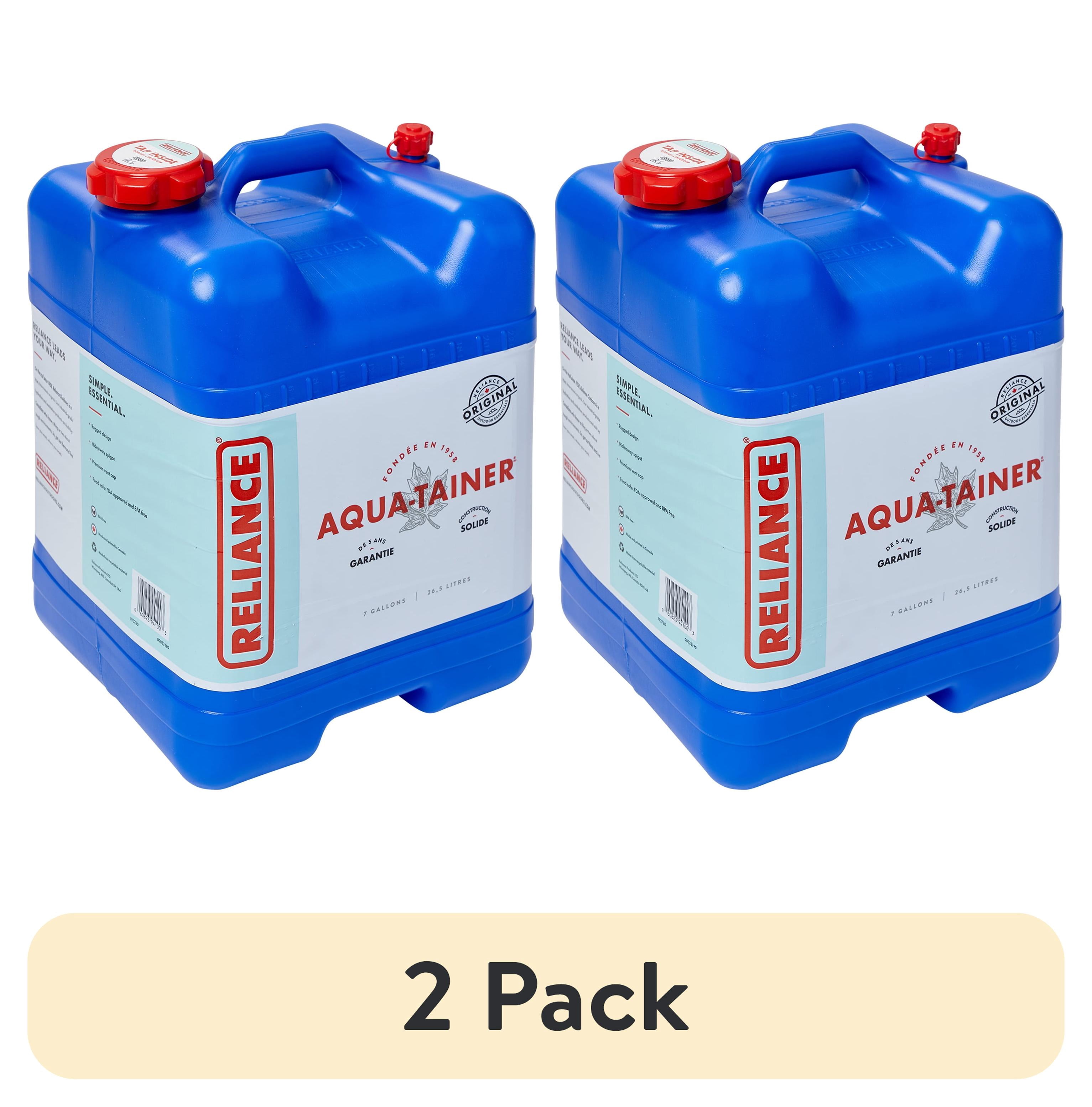 (2 pack) Reliance Aqua-Tainer Water Storage Container 7 Gallon
