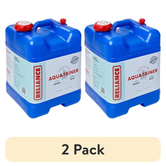 (2 pack) Reliance Aqua-Tainer Water Container 7 Gallon