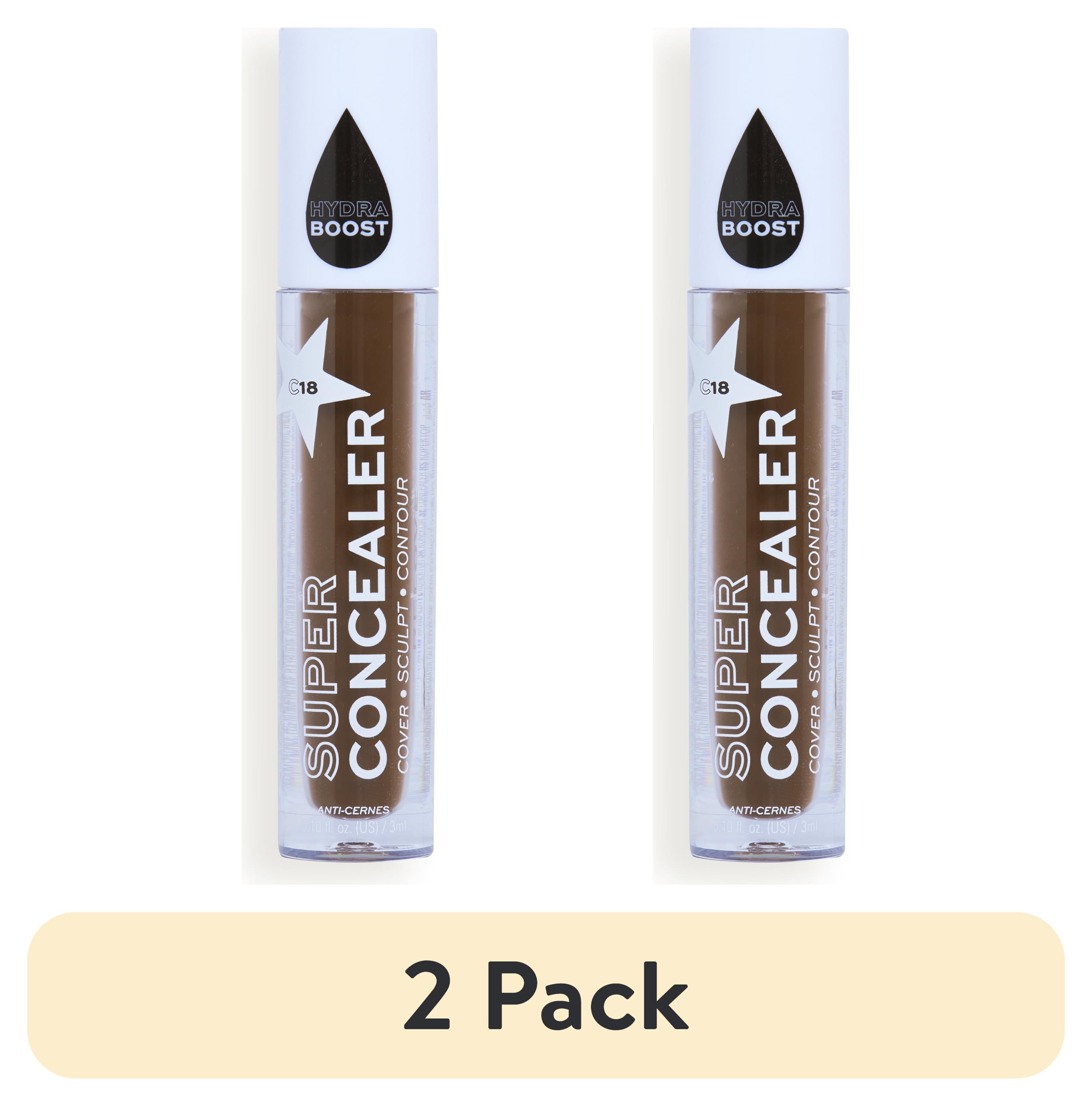 (2 pack) Relove by Revolution Super Concealer Radiant Matte C18