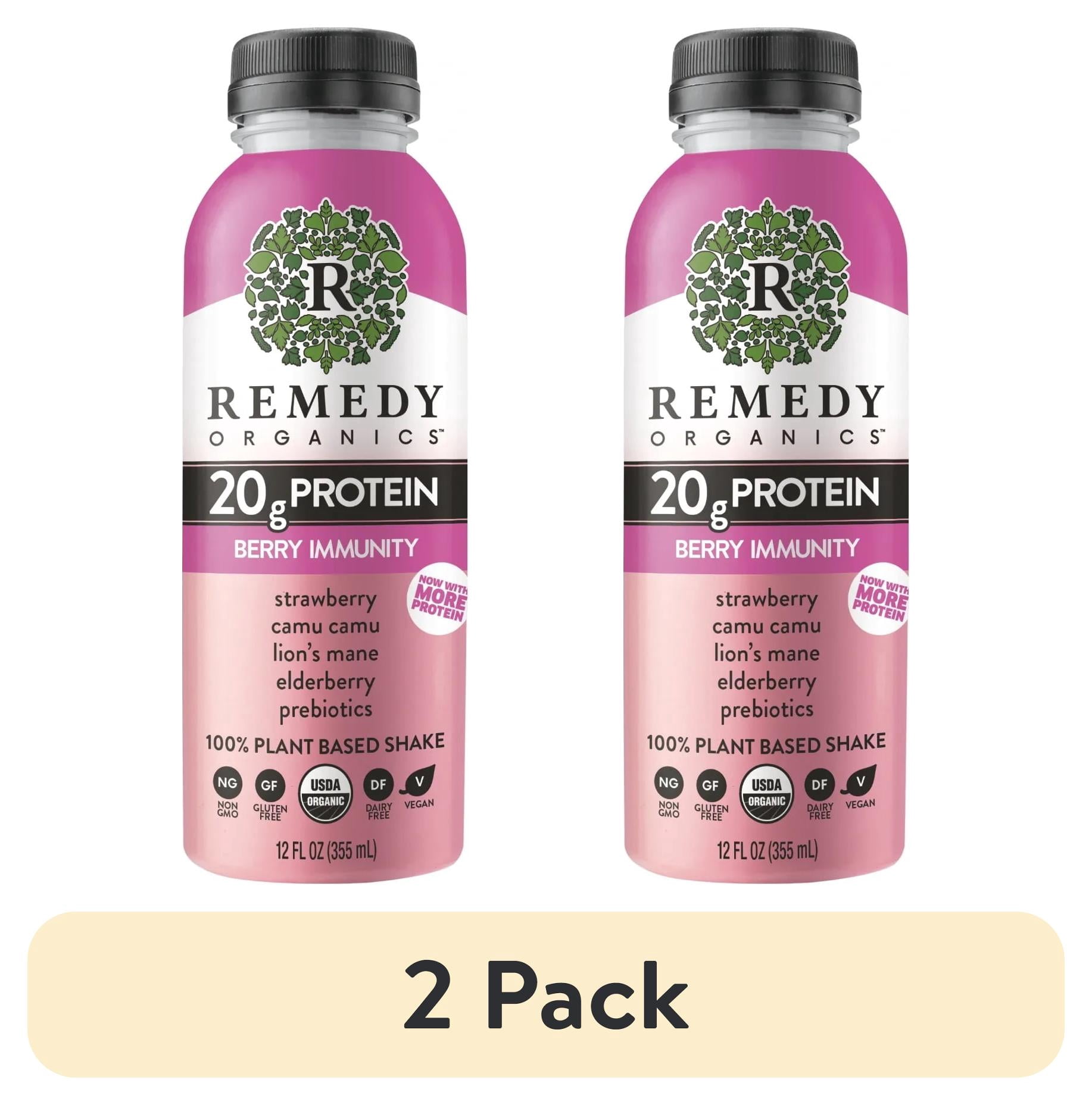2 pack) Remedy Organics Plant Based Berry Immunity Nutritional