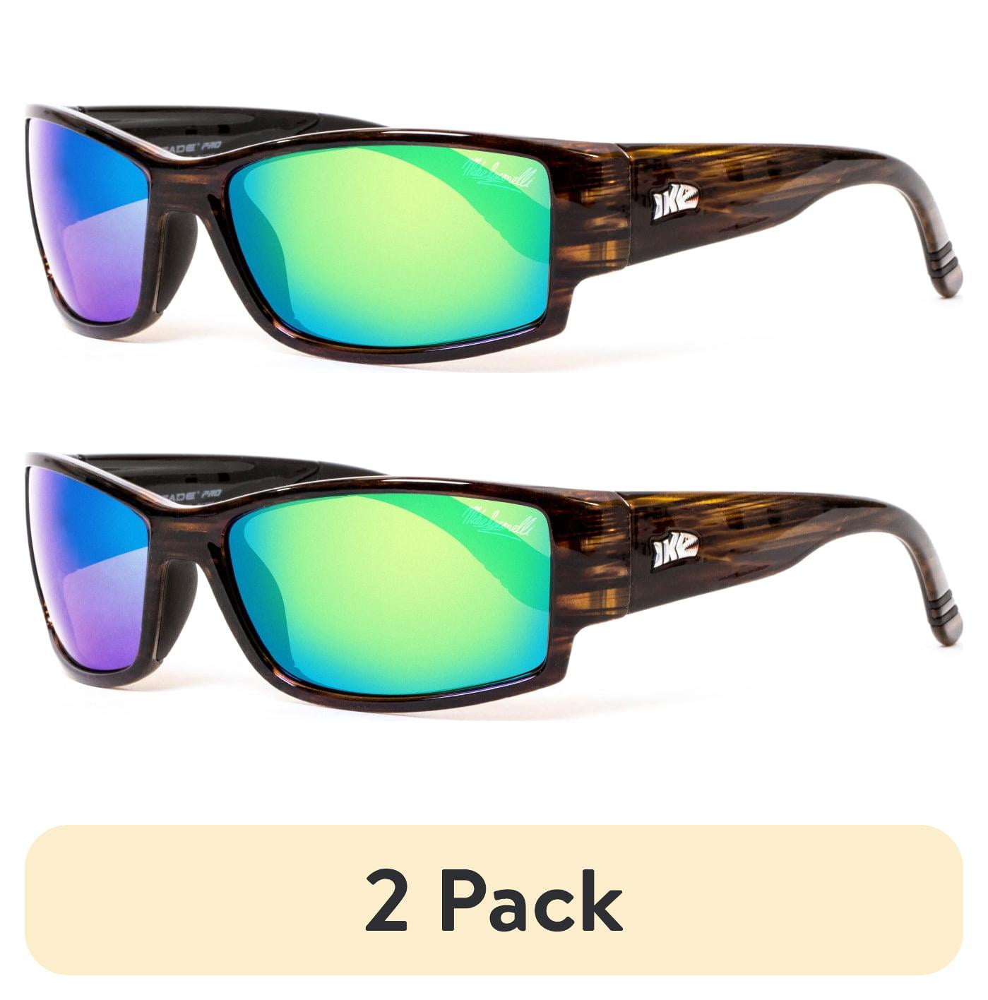 (2 pack) Renegade IKE Polarized Performance Sports Fishing Sunglasses - Wave 1 Pair, Adult