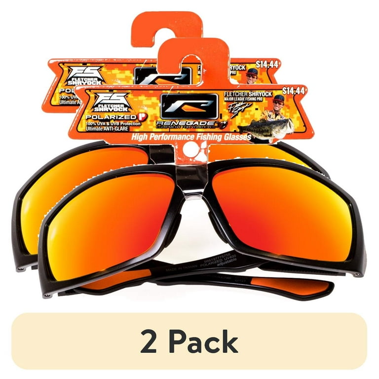Bal Original Renegades バルオリジナルレネゲイズ Gジャン RENEGADE Fletcher Polarized Fishing Sunglasses 2 Pack - Black, 100