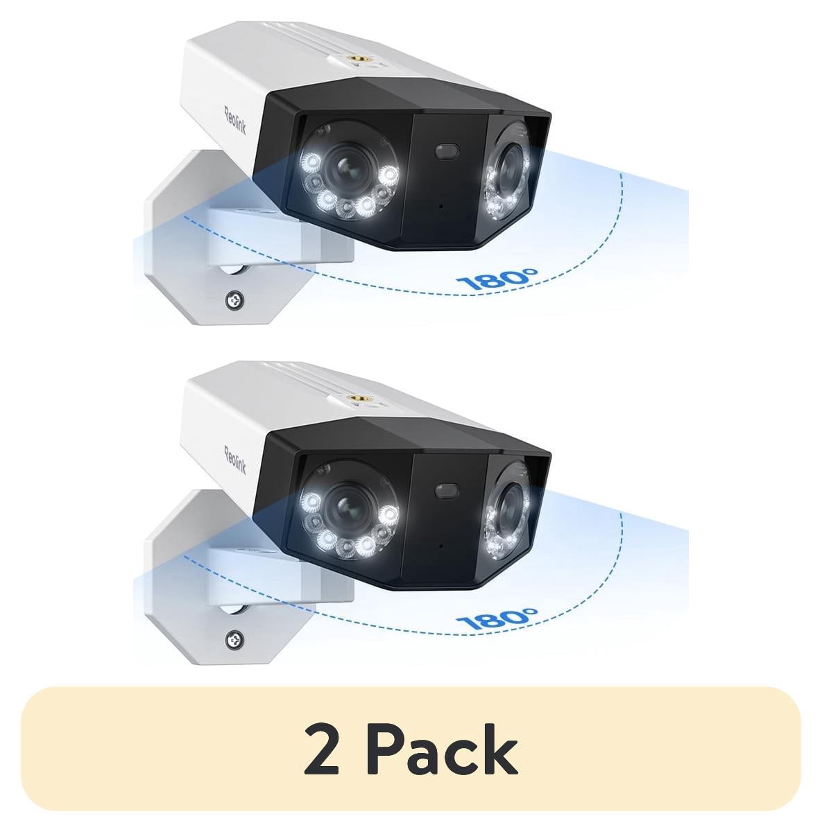 (2 pack) (2 pack) Reolink Duo 2 PoE 4K Security Camera with Dual-Lens ...