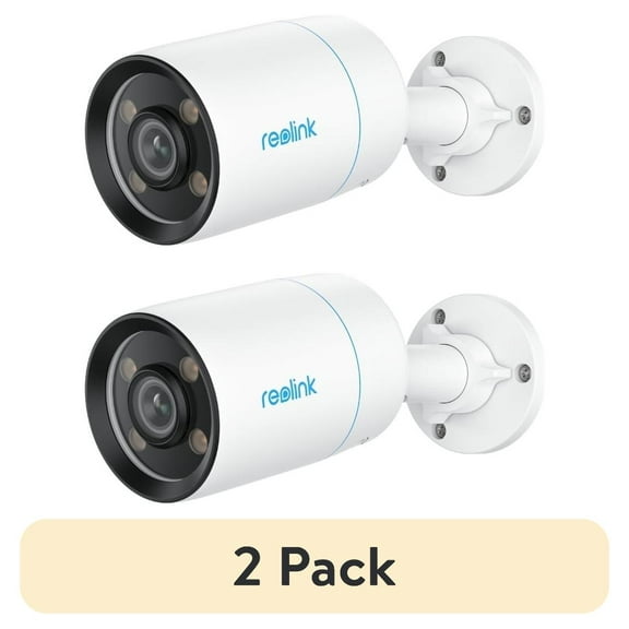 (2 pack) Reolink 4K UHD 8MP Security Camera Full-Color Night Vision Waterproof PoE 2-Way Audio Smart Detection