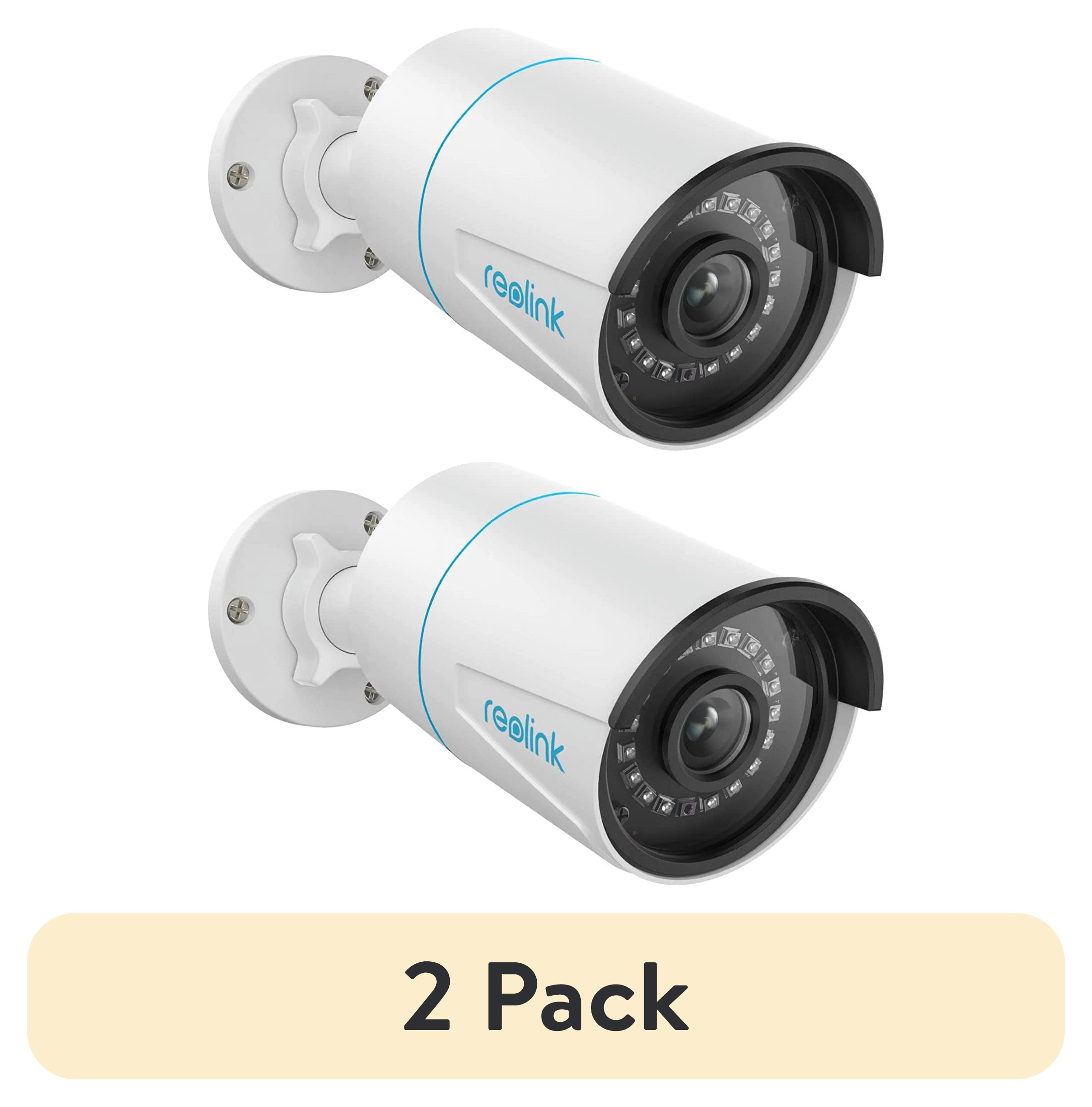 (2 pack) Reolink 5MP Outdoor PoE Security IP Camera, Smart Human/Vehicle Detection, Smart Playback, Timelapse, Night Vision, Audio Record, Work with Smart Home, RLC-510A