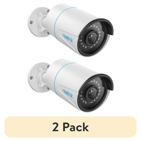 (2 pack) Reolink 5MP Outdoor PoE Security IP Camera, Smart Human/Vehicle Detection, Smart Playback, Timelapse, Night Vision, Audio Record, Work with Smart Home, RLC-510A