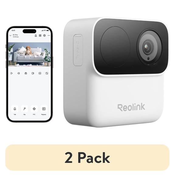 (2 pack) Reolink Argus MagiCam 2MP Magnetic Battery Security Camera, Indoor Outdoor Use, Dual-Band WiFi