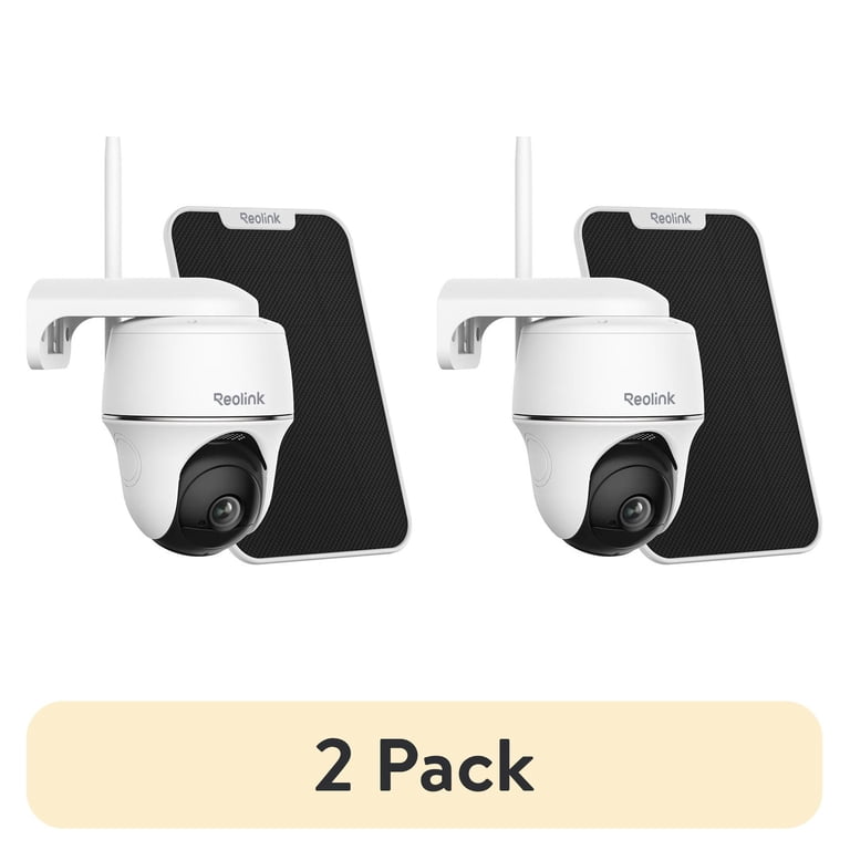 防犯カメラ Reolink Argus 2, Solar Panel セット 2 pack) Reolink Argus PT Solar Panel, 5MP Pan Tilt Outdoor