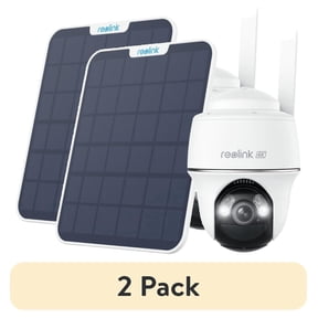 (2 pack) Reolink Go PT Ultra 4K 4G LTE Solar Security Camera, Pan Tilt, Color Night Vision, Smart Detection, SIM Included