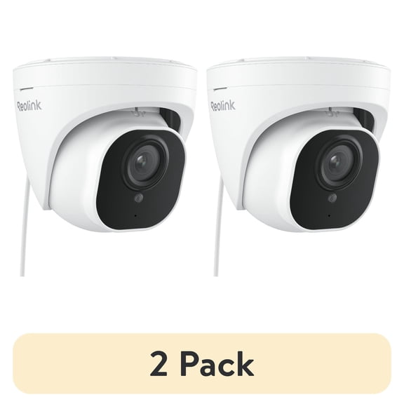 (2 pack) Reolink RLC-820A 4K 8MP PoE Outdoor Security Camera, Smart Detection, Night Vision, IP67, Audio Recording