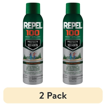 (2 pack) Repel 100 Insect and Mosquito Repellent, Long-Lasting Bug Spray with 98% DEET, 4 Oz