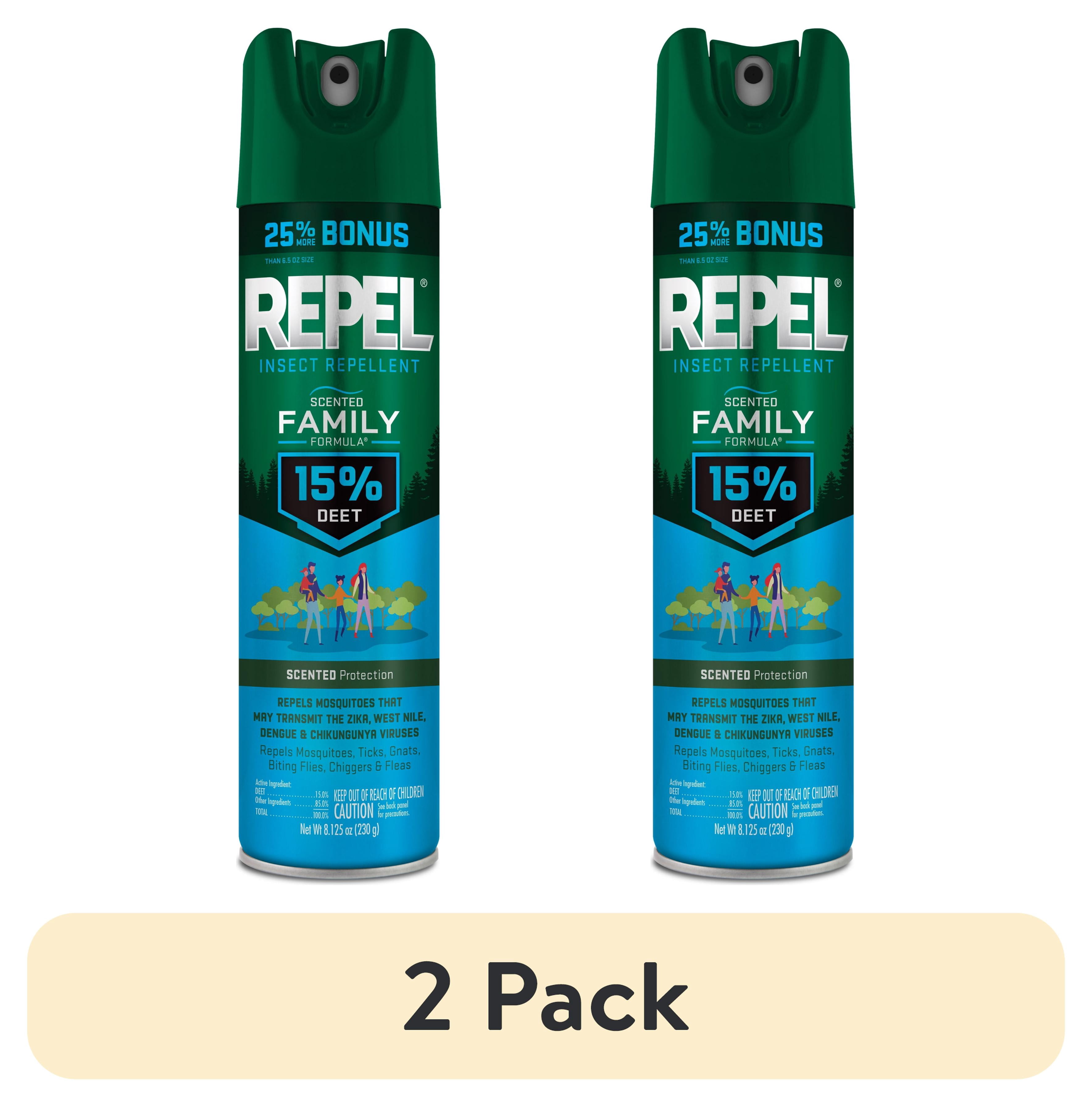 (2 pack) Repel Scented Family Formula Insect and Mosquito Repellent ...